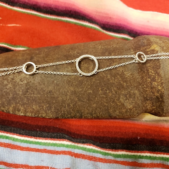 Rhinestone O Ring Choker - Picture 2 of 3